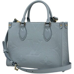 Louis Vuitton On the Go Monogram Giant Handbag Empreinte Blue